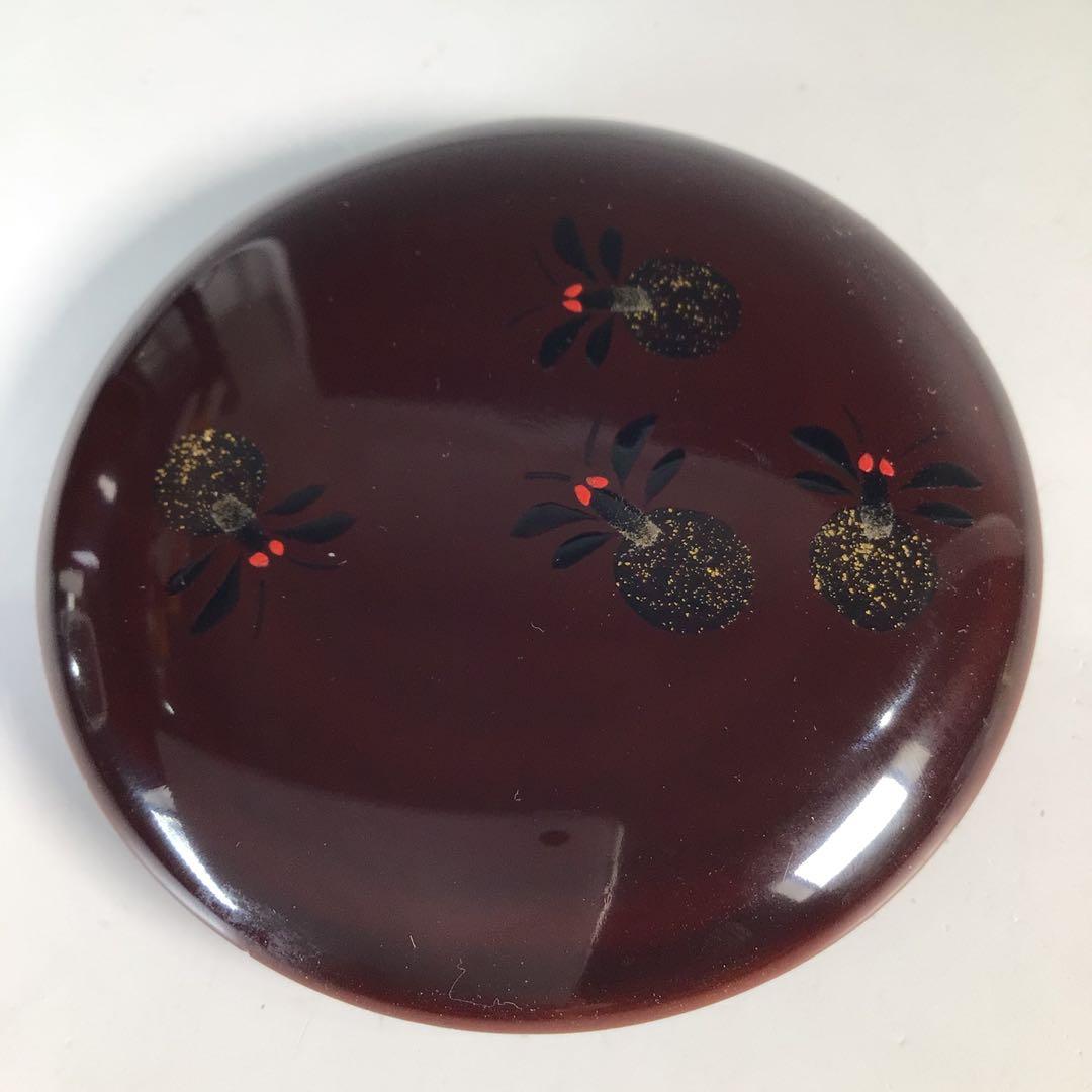 Ｎ９６９　棗　『長谷川恵史作』『溜塗』『蛍蒔絵』『金輪寺棗』　共箱　茶道具