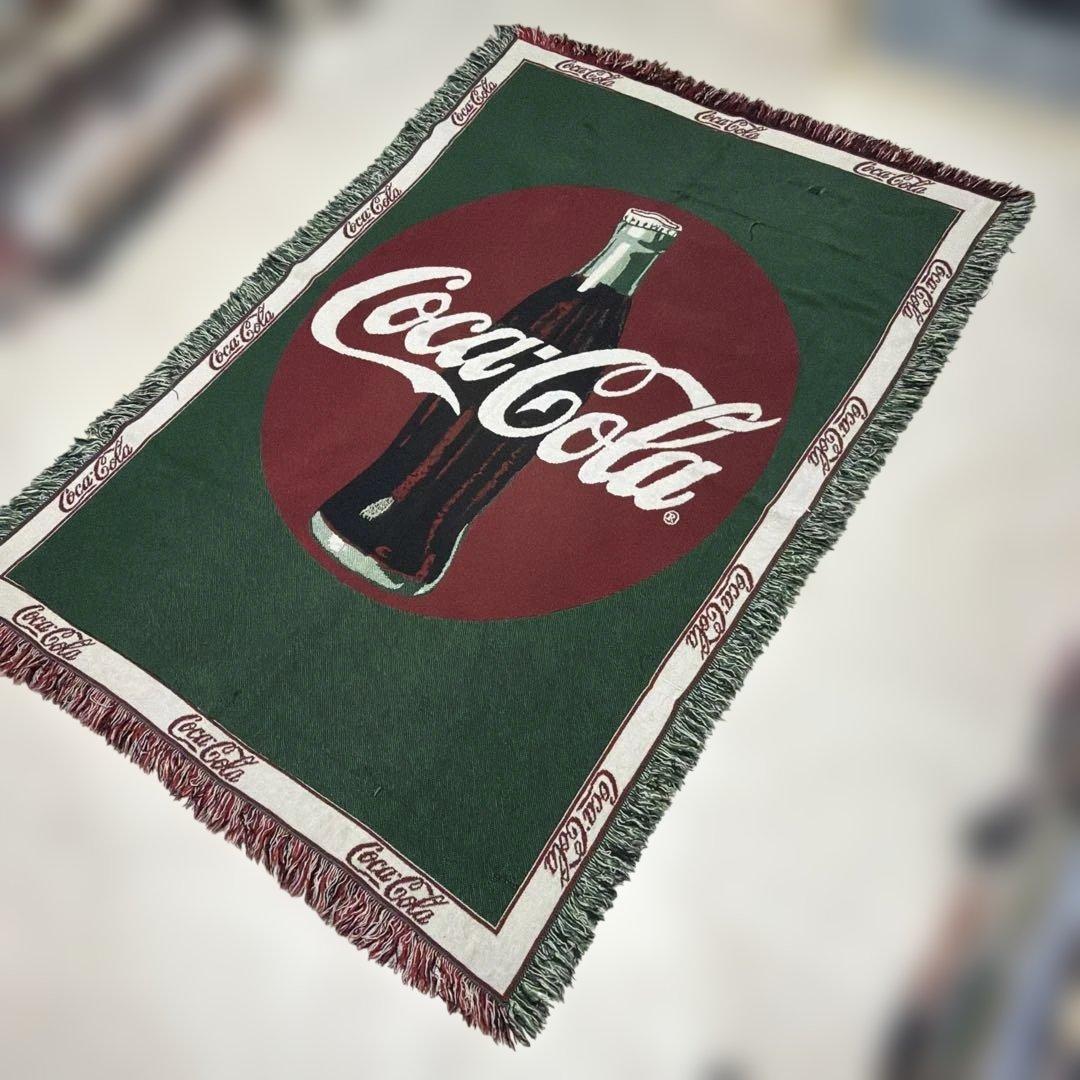 コカコーラ　マルチカバー　ソファカバー　ヴィンテージラグ　180x122