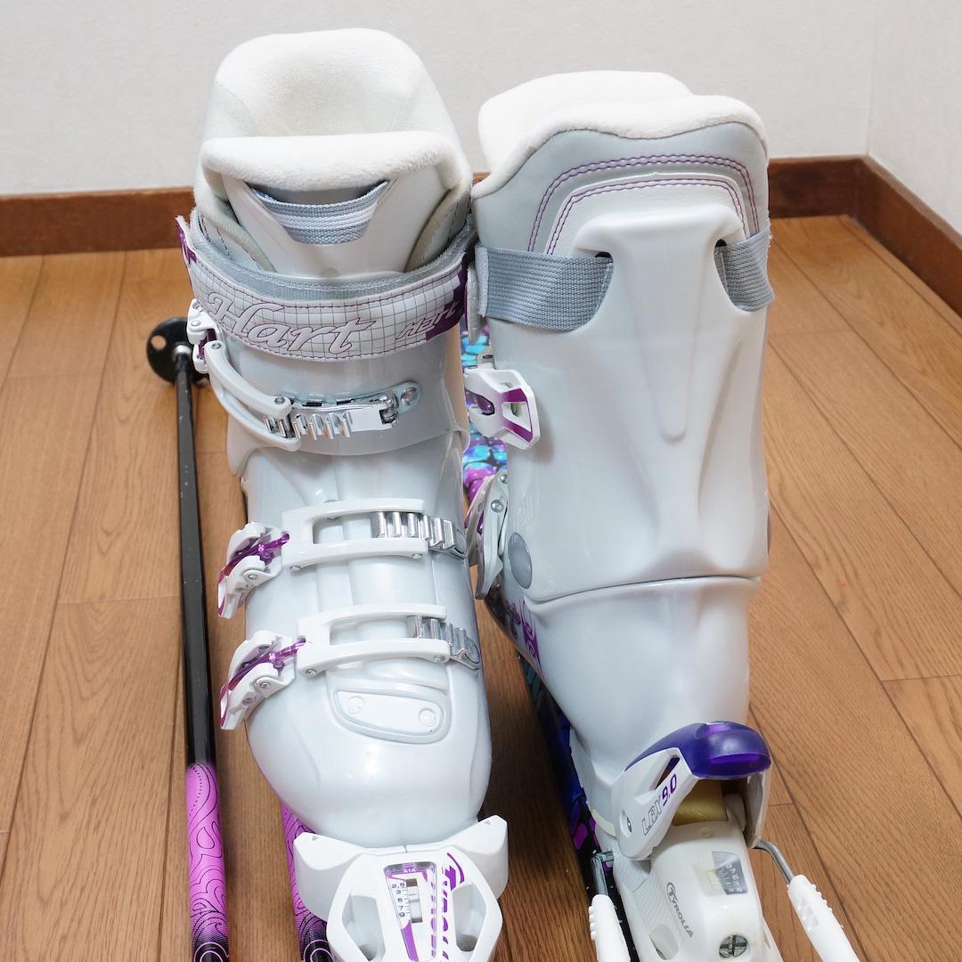 メンテ済 152cm 靴25cm HART レディース スキーセット