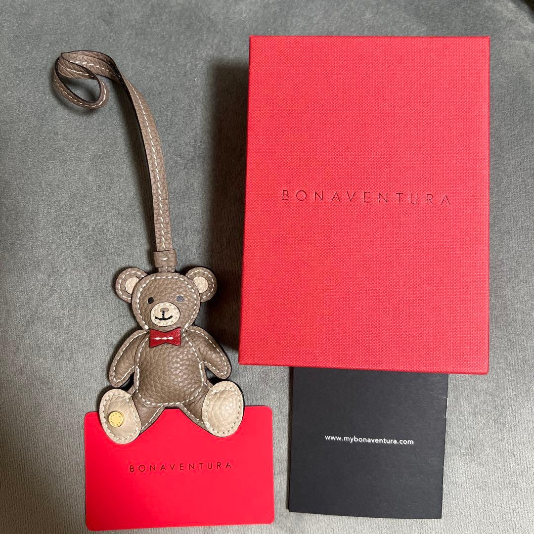 BONAVENTURA クマ型レザーキーホルダー
