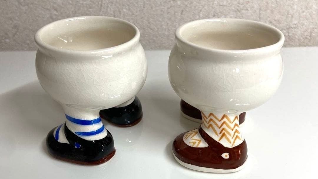 Carlton ware walking ティーカップ•シュガー•エッグスタンド