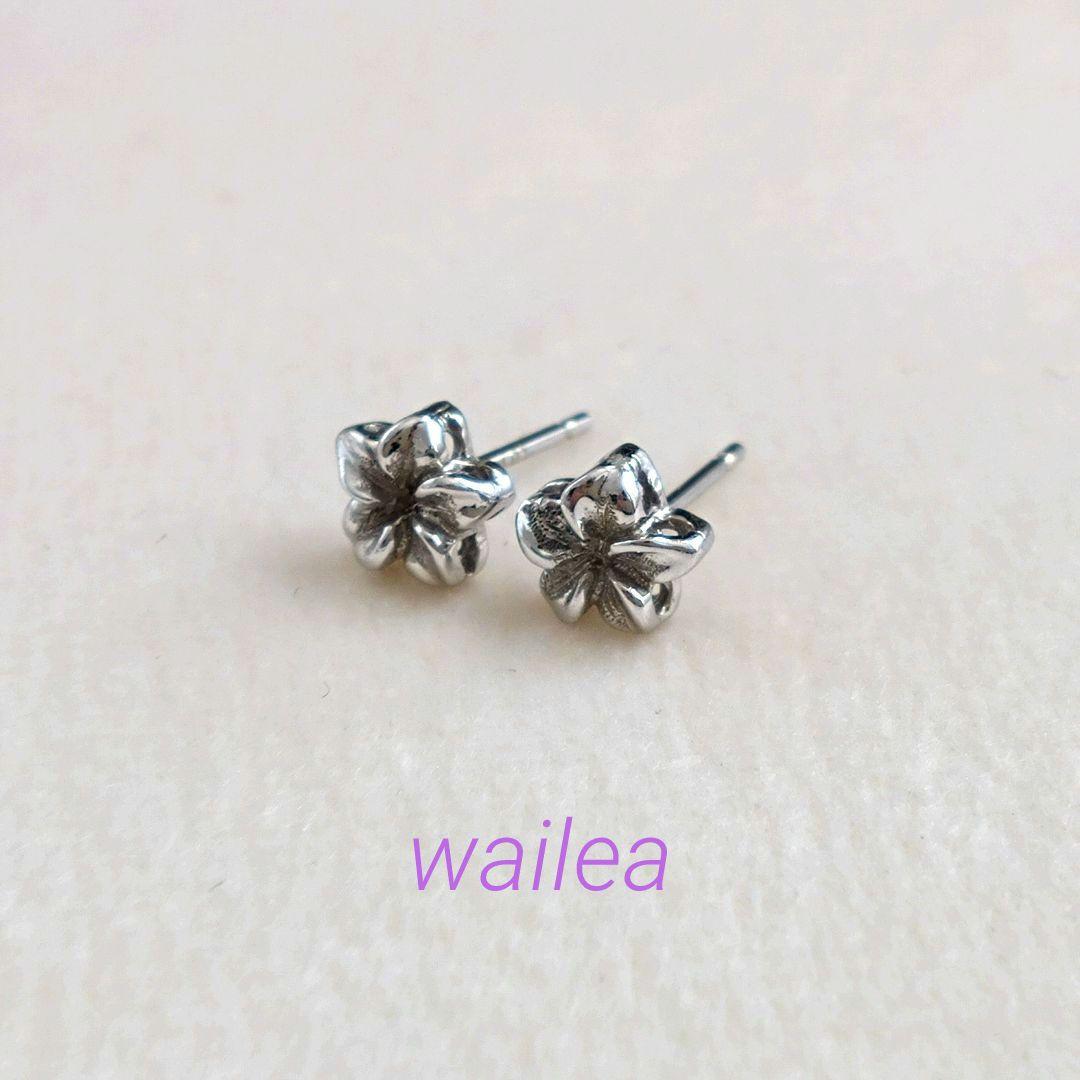 ワイレア Wailea プルメリア ピアス 14K