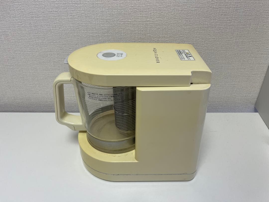 AQUA CLEANER ポット型浄水器 クリーム色 約1.2L