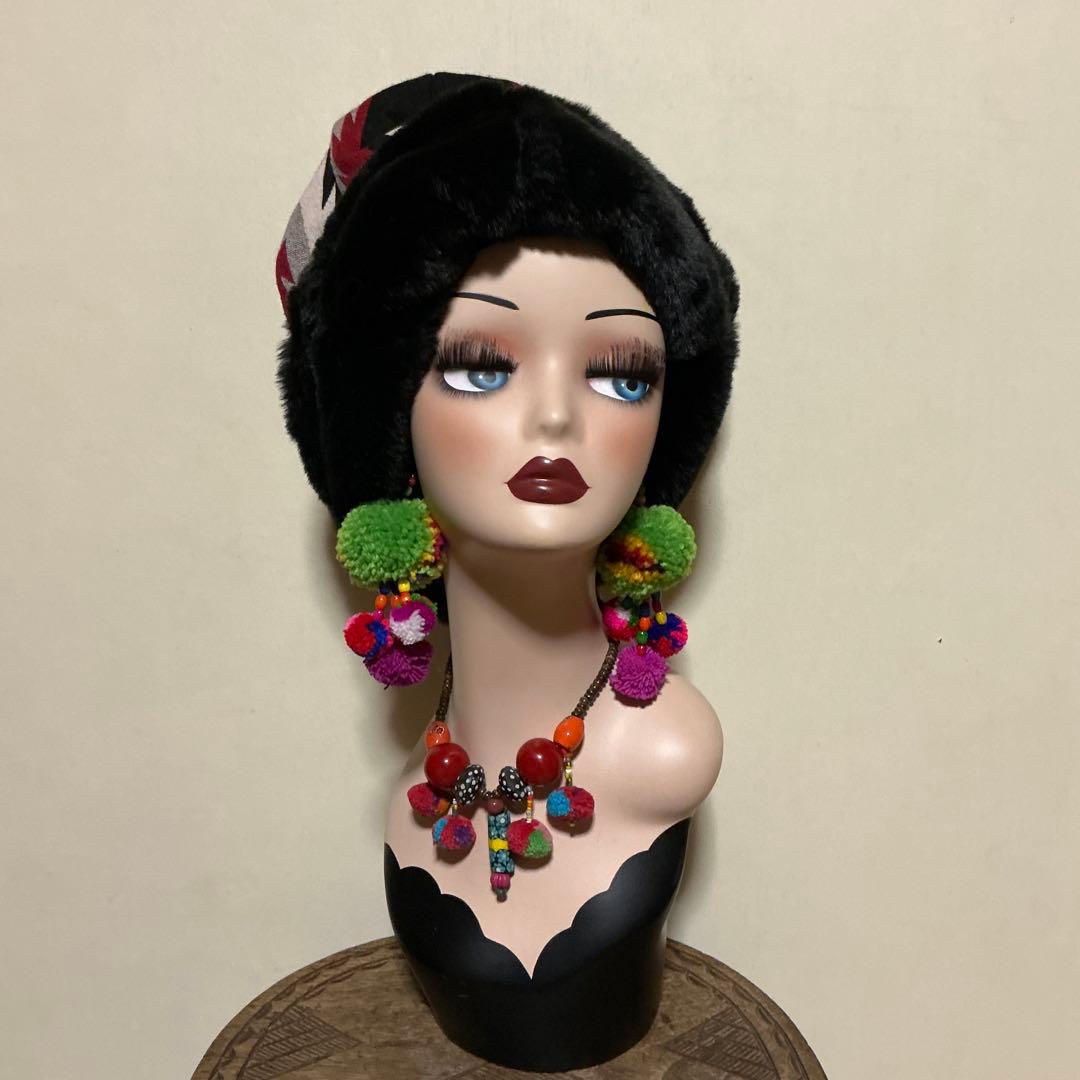 ぴーちゃんページです　ファーフードスヌード　ファージャガード帽子