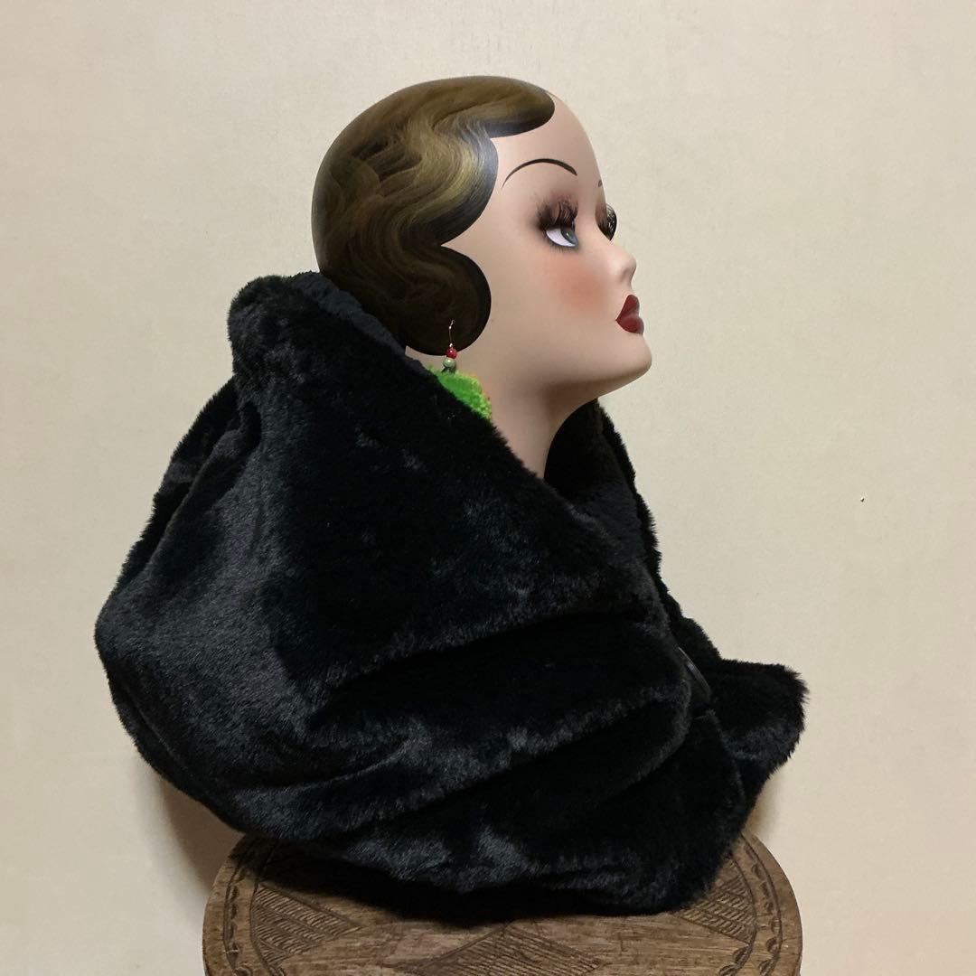 ぴーちゃんページです　ファーフードスヌード　ファージャガード帽子