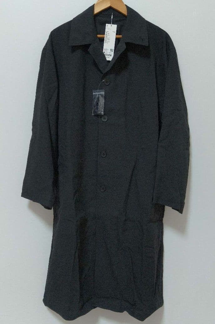 ユニクロＵ　オーバーサイズステンカラーコート　Ｍ　ブラック
