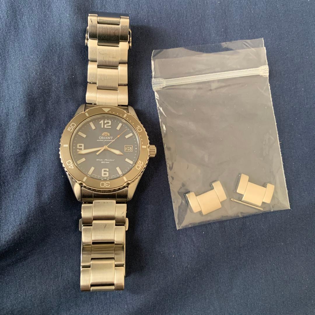 オリエント マコ40 ソーラー腕時計 RN-WJ0002L ブルー