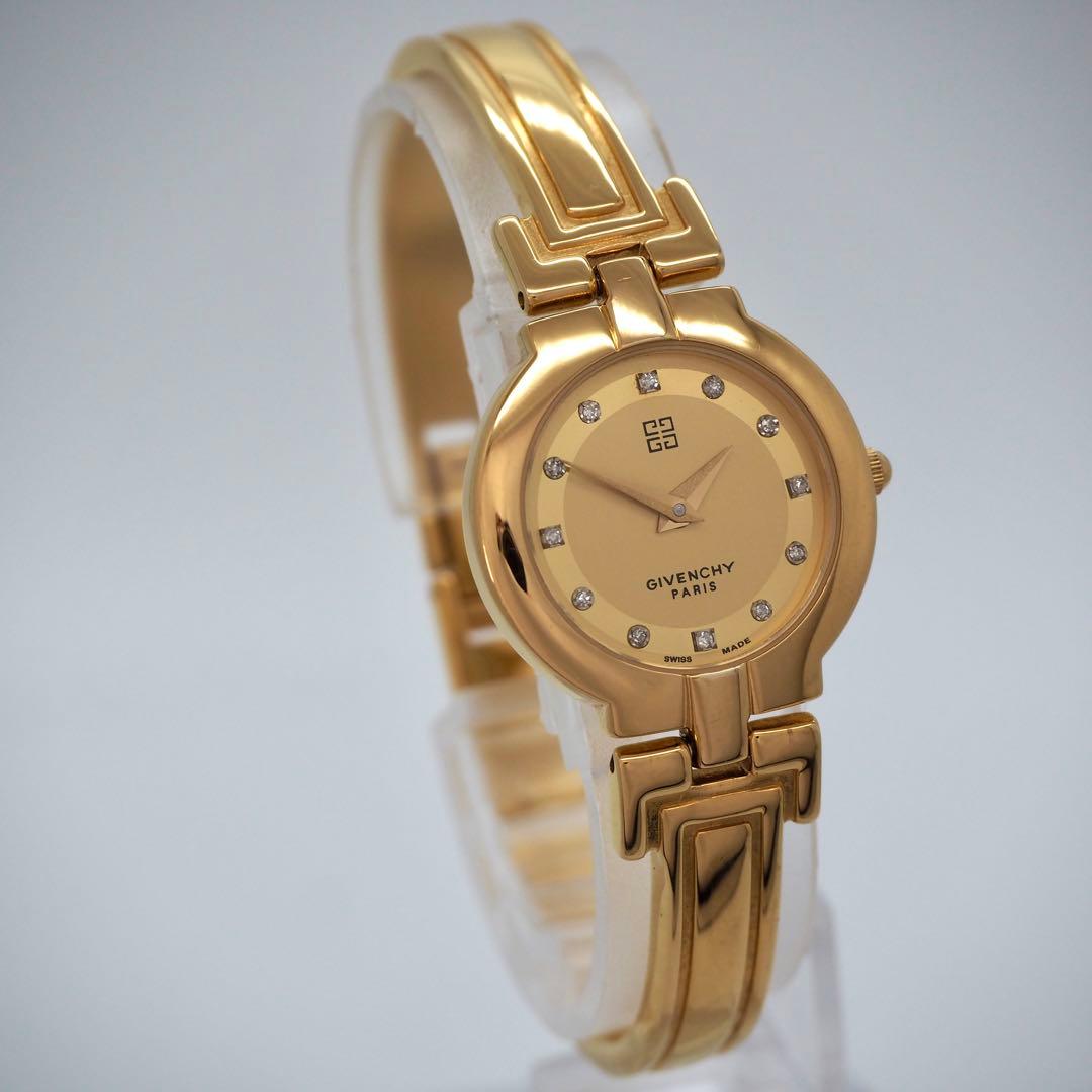 専用130 稼働【美品】GIVENCHY ゴールド　バングル　ダイヤ　レディース