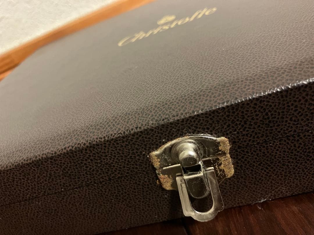 未開封 '90年代クリストフルChristfleパール テーブルスプーン箱入6点