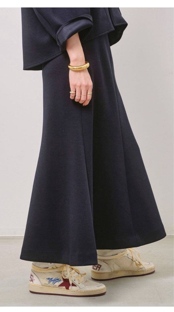 【新品】L'Appartement Punch Skirt ネイビー サイズ38