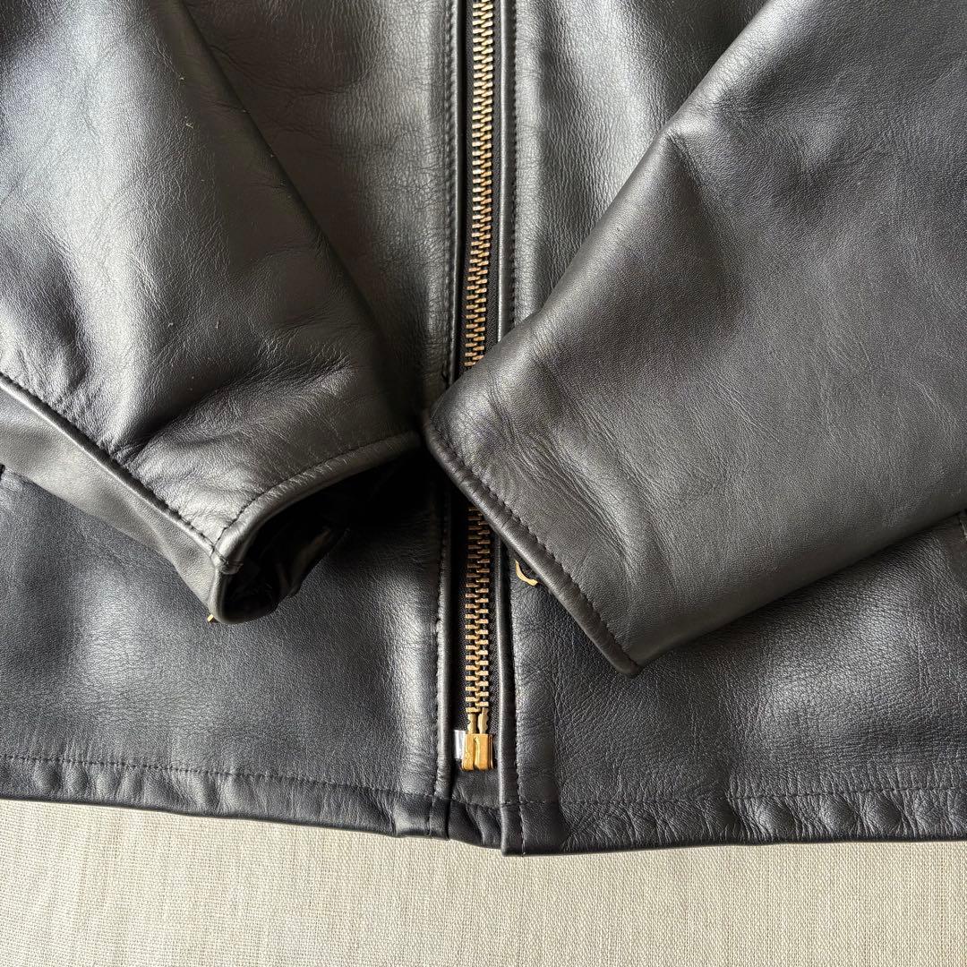 Schott シングルライダース ゴールド金具 TALONジップ 40 ショット