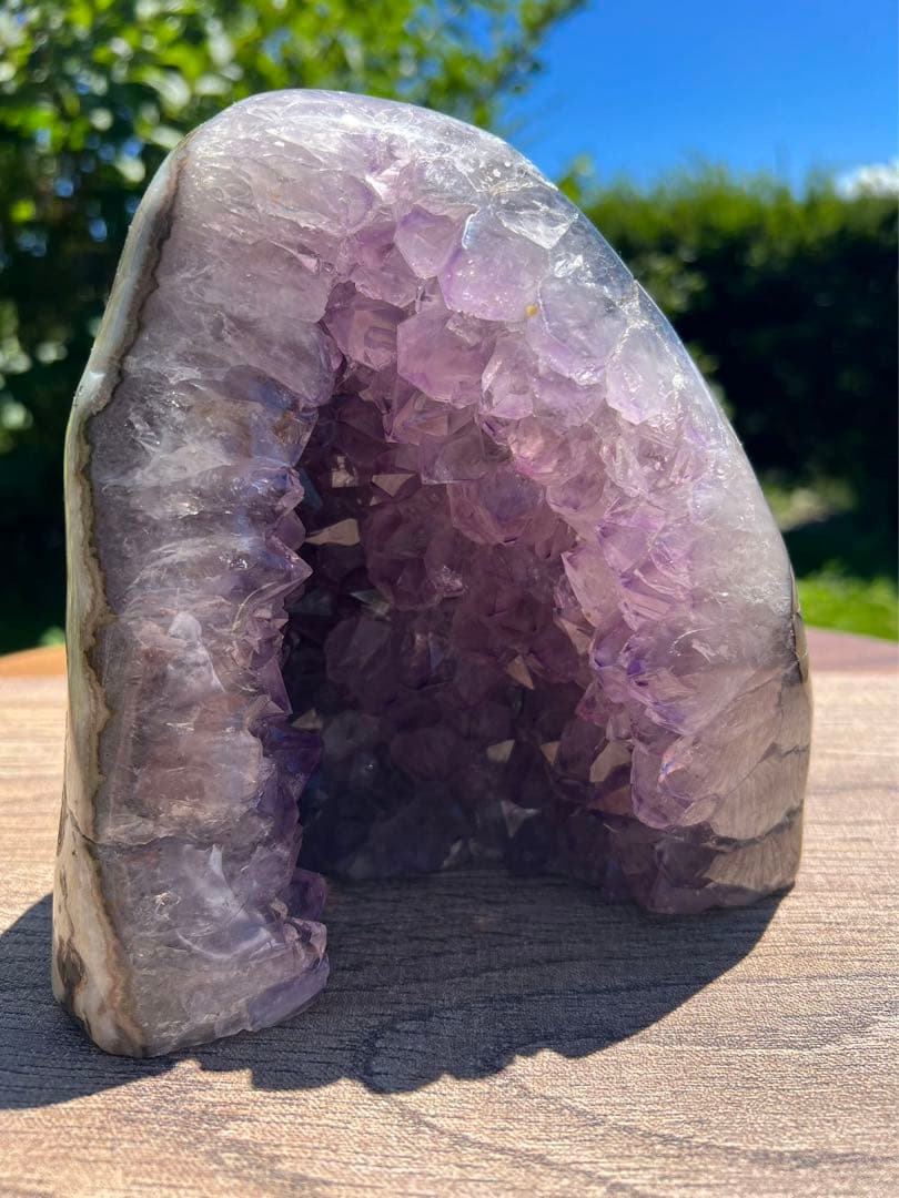 A113 高品質アメジストドーム クラスター ブラジル産パワーストーン