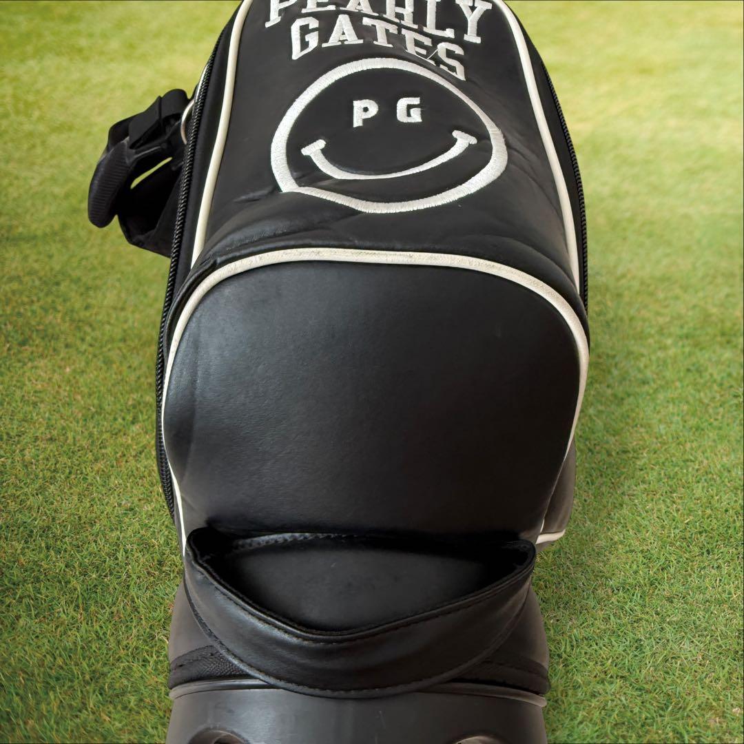 パーリーゲイツ　キャディ バッグ　ショルダー式　スタンド式　軽量　黒　ブラック