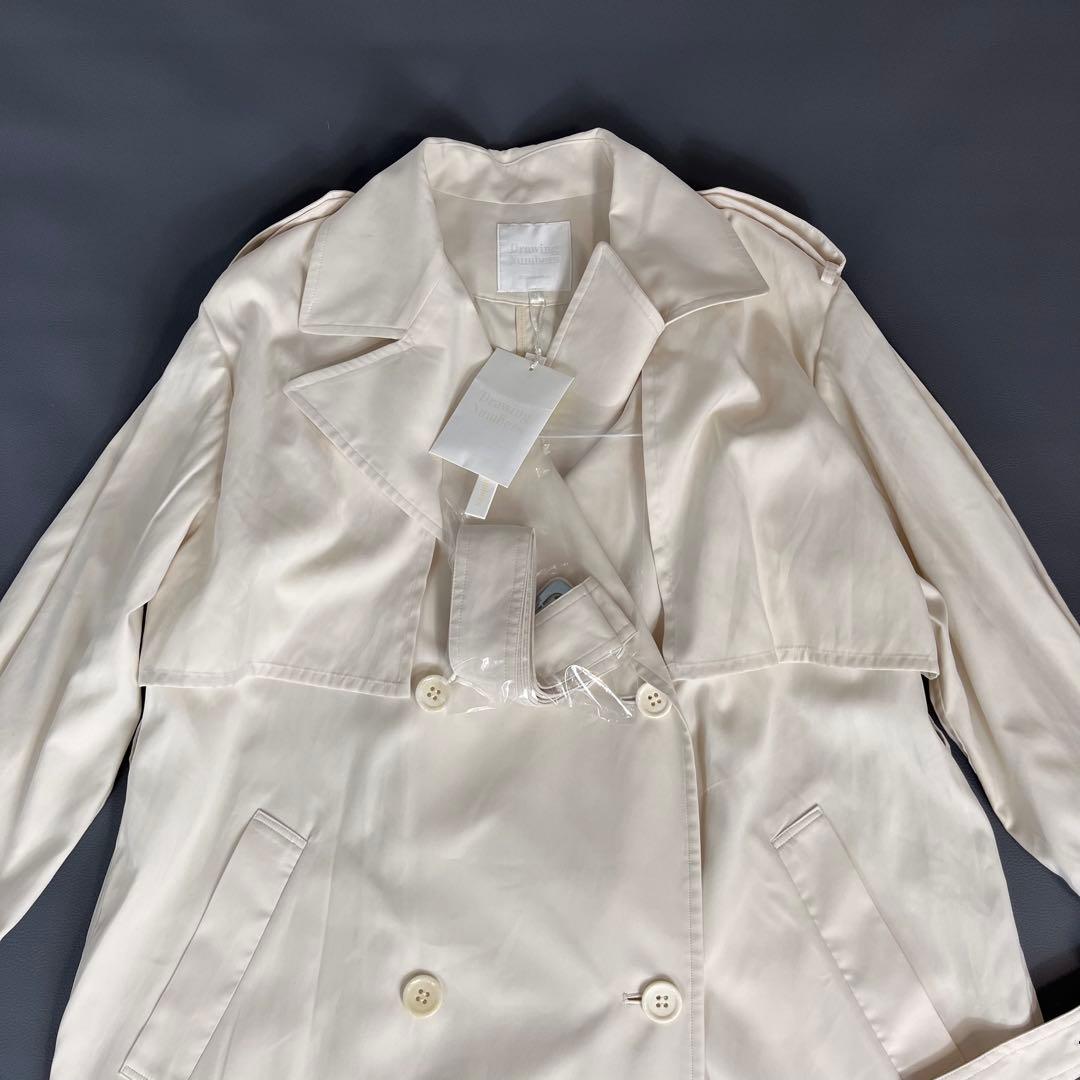 【新品未使用品】2025年 ドローイングナンバーズ ピーチタフタトレンチコート