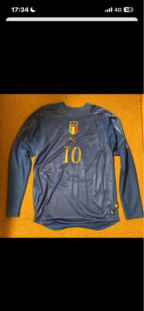 R. Baggio 10 イタリア代表 長袖シャツ