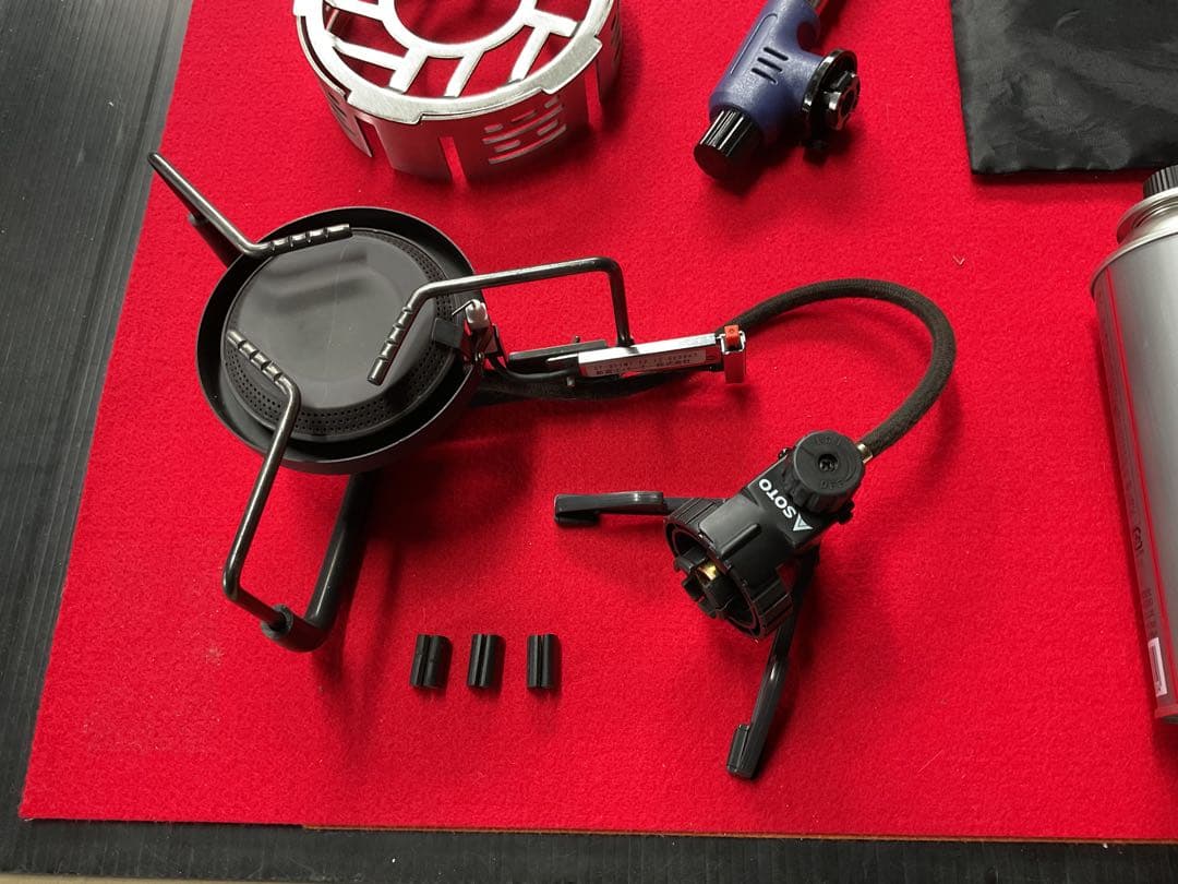 SOTO 廃盤希少人気商品ST-301モノトーンカラー動作良好美品防風リング他付