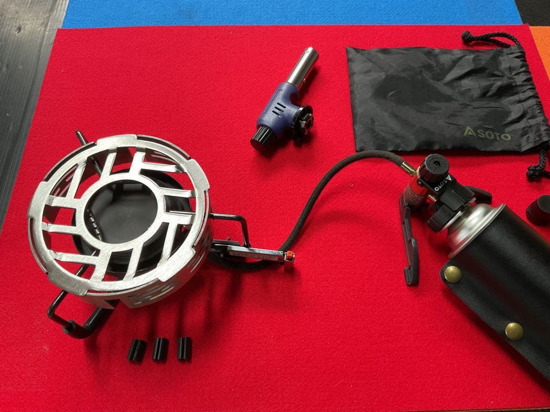 SOTO 廃盤希少人気商品ST-301モノトーンカラー動作良好美品防風リング他付