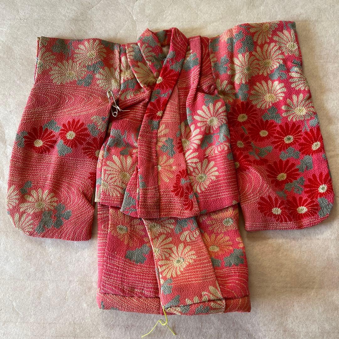 人形の着物　江戸縮緬　3号　珍しい色121207