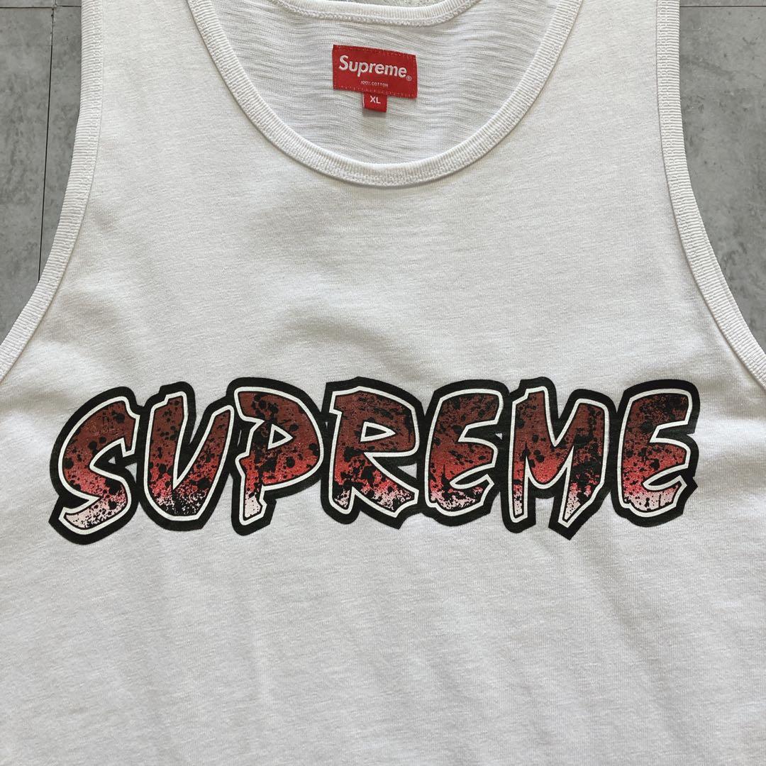 【XLサイズ】supreme シュプリーム センターロゴ タンクトップ