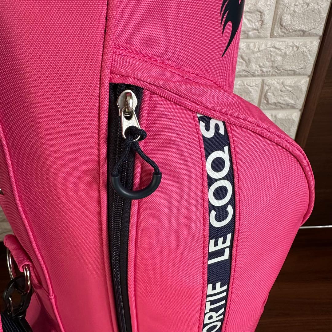 美品 ルコック スポルティフ QQCTJJ05 ピンク キャディバッグ
