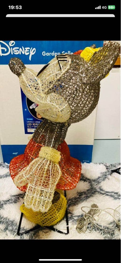 Disney ミニーマウス ライト装飾 約63cm クリスマス