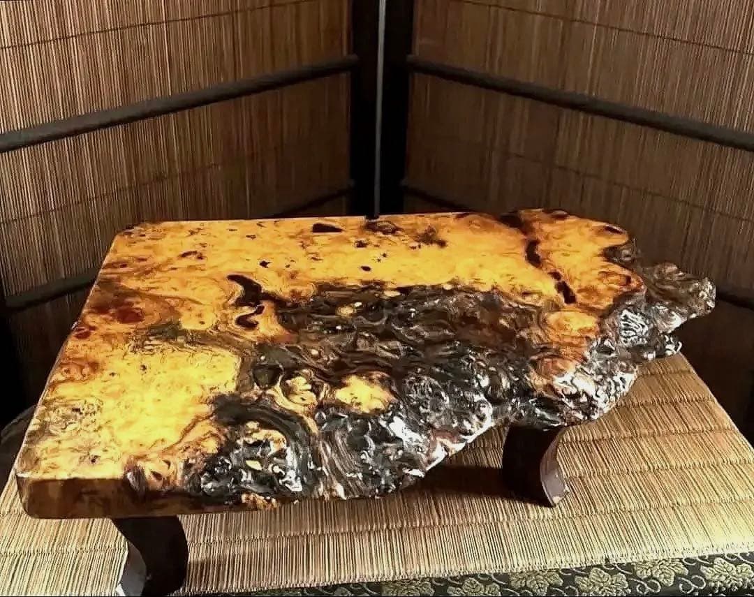 古木 四足 花梨 瘤 玉杢 花台 香台 盆栽台