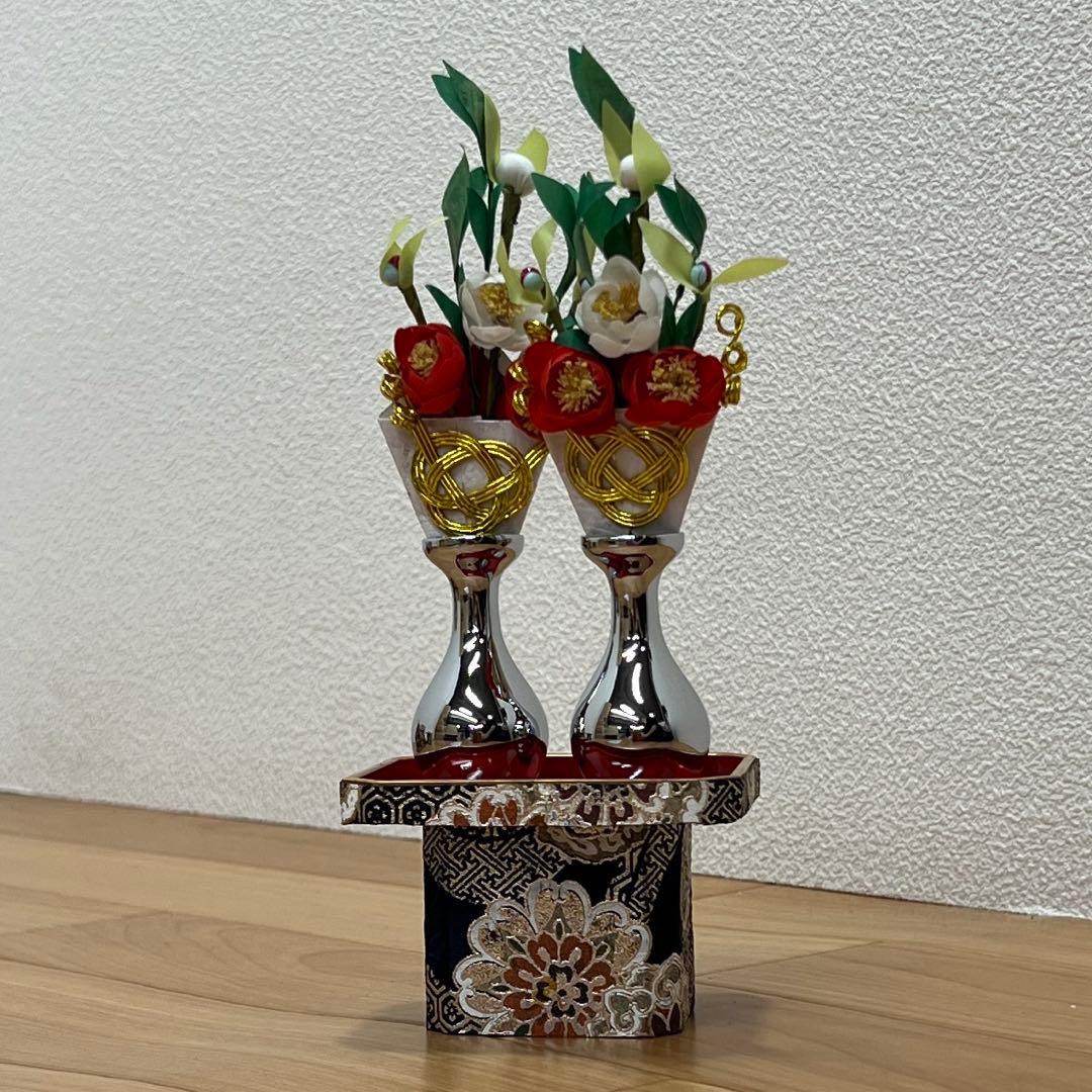 雛人形　桃の節句　雛道具　紺色　金彩