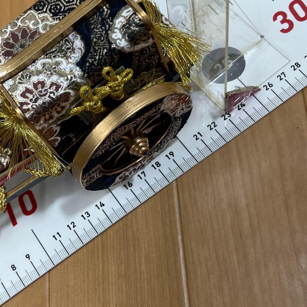 雛人形　桃の節句　雛道具　紺色　金彩