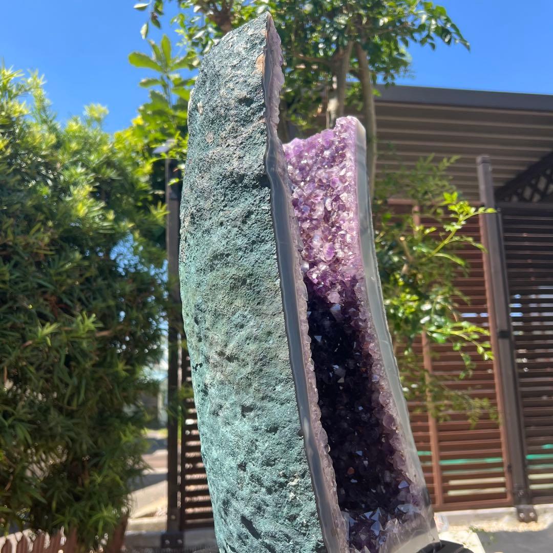 ✳️専用‼️☆逸品☆存在際立つ極大サイズ☆美濃紫の素敵な極輝☆アメジストドーム