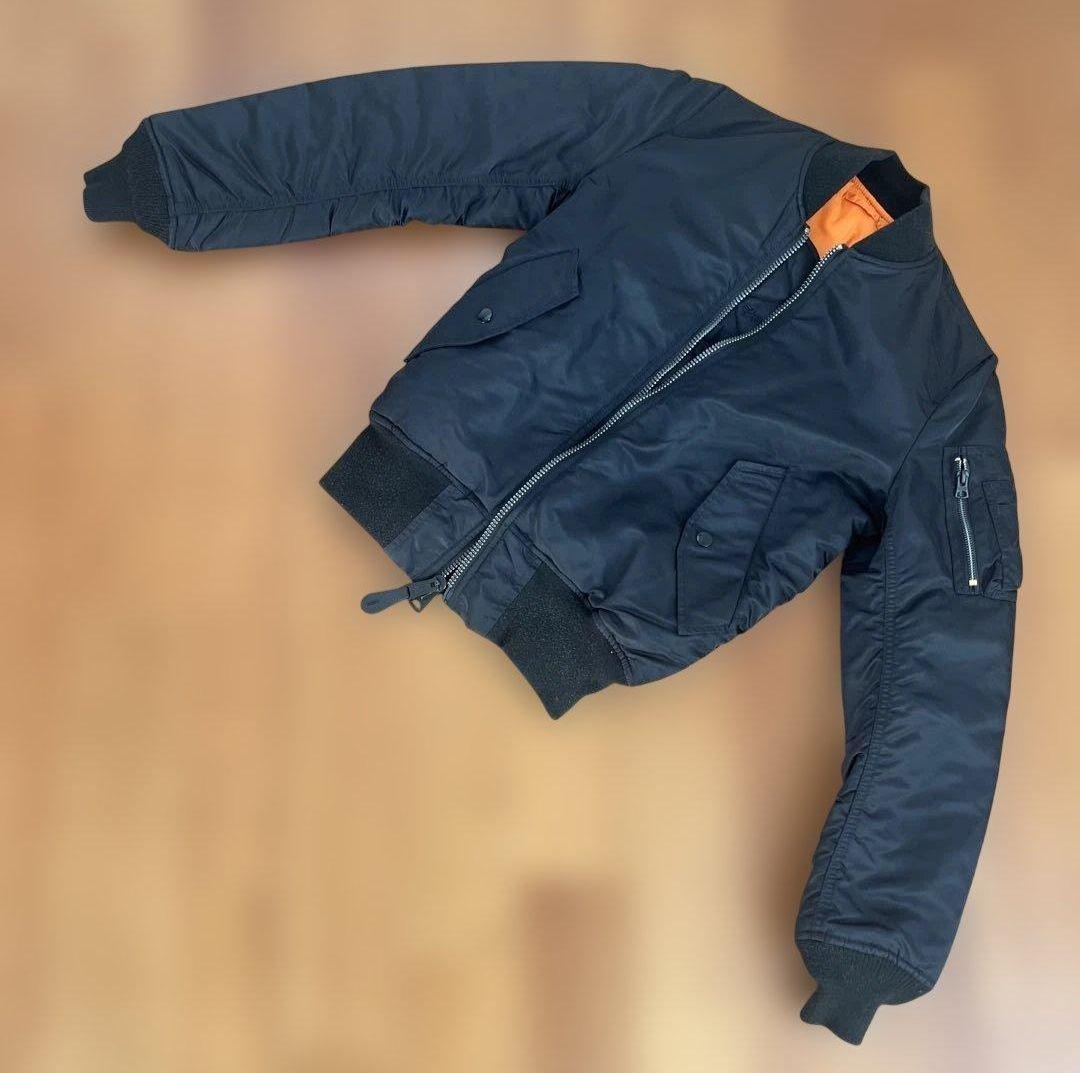 ALPHA アルファ MA-1 フライトジャケット XS ブラック