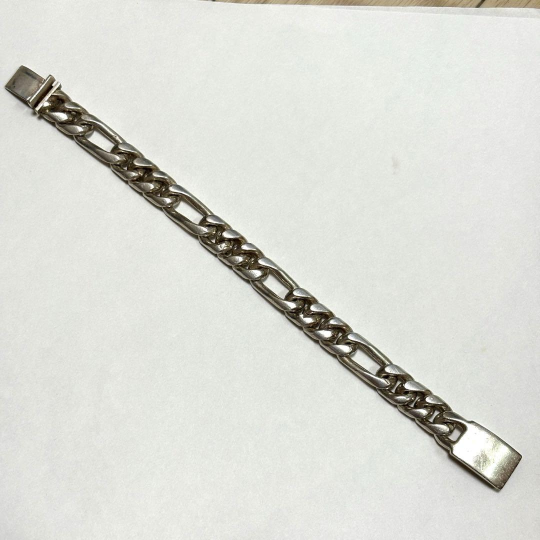 MEXICO 925 極太 喜平チェーン ブレスレット 重量感 ヴィンテージ