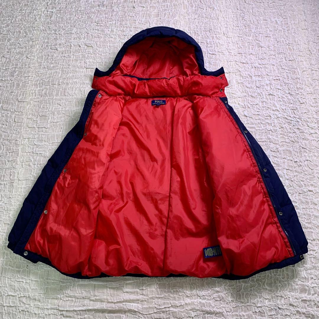 POLO RALPH LAUREN ダウンジャケット　胸元ロゴ　2way　肉厚