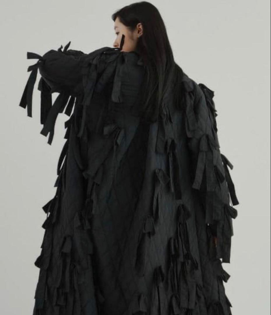 PERNA キルティングリボンコート　 Mサイズ