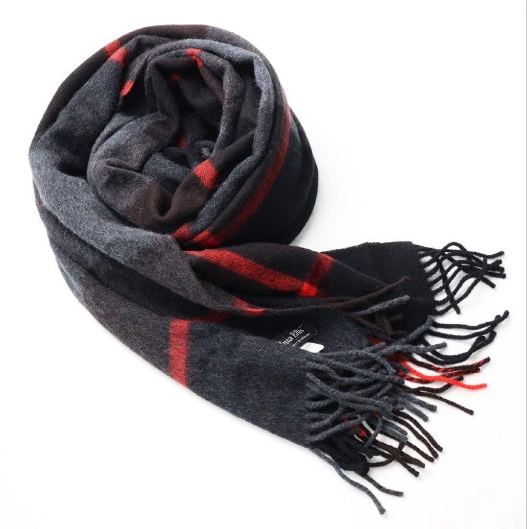 ジョシュアエリス　アンゴラ　ウール　大判　ストール　Joshua Ellis