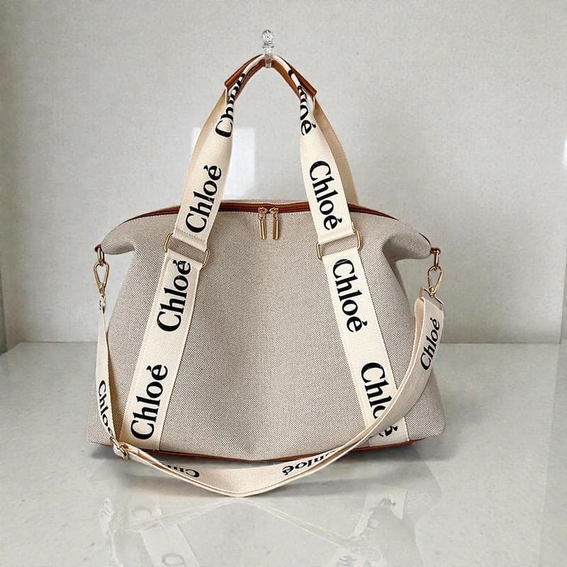 Chloé ホワイト トート／ショッピングバッグ