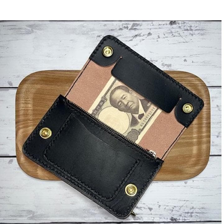 その商品いいねd(￣ ￣) ④ミドルトラッカー茶芯ホック真鍮/小判カン真鍮