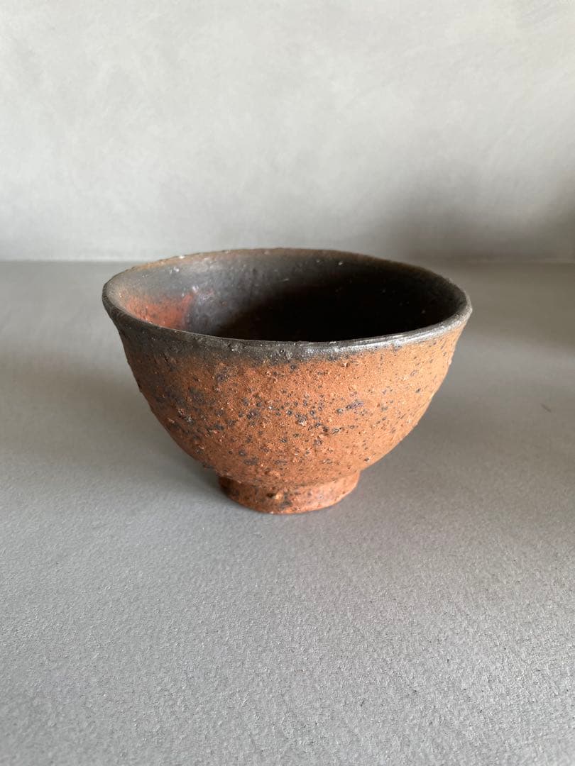森岡成好 焼締茶碗 南蛮焼締 焼締 抹茶茶碗 旅茶碗 茶道 茶道具 茶盤 茶碗