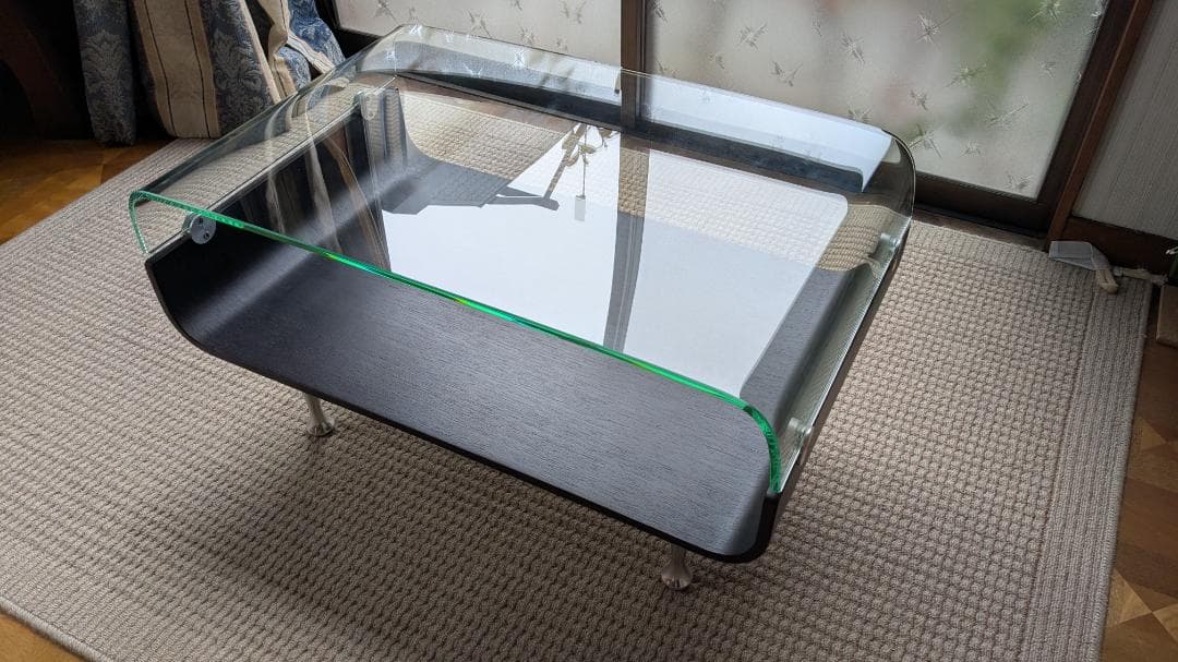 大塚家具　ガラステーブル