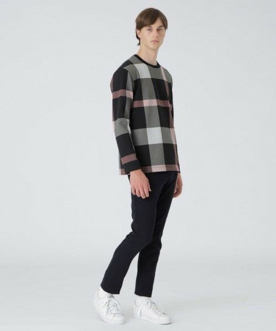 【新品同様】ブラックレーベルクレストブリッジ　ライトスウェット　CBチェック　L