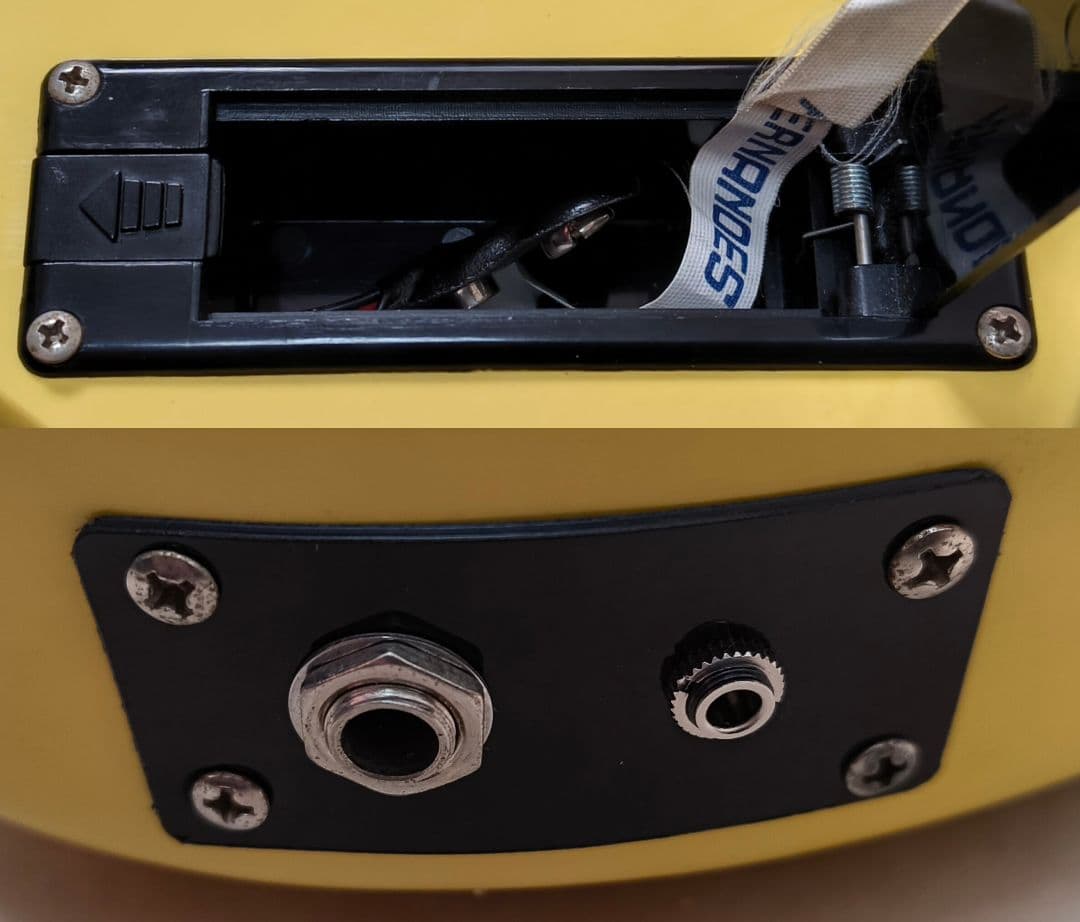 【美品】ZO-3 イエロー アンプ内蔵ミニギター ヘッドフォン端子付