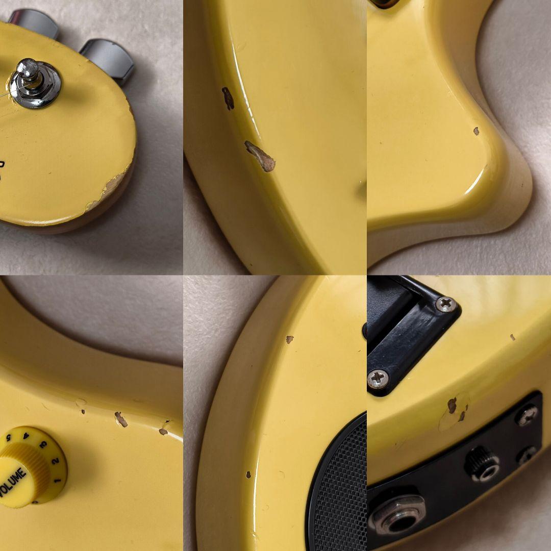 【美品】ZO-3 イエロー アンプ内蔵ミニギター ヘッドフォン端子付