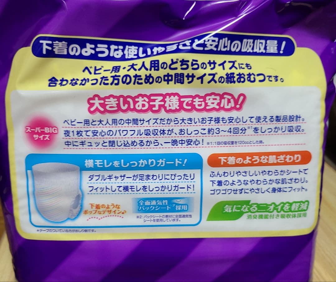 Goonスーパービックパンツタイプ 14枚入り×12袋（6パック入り二箱分）