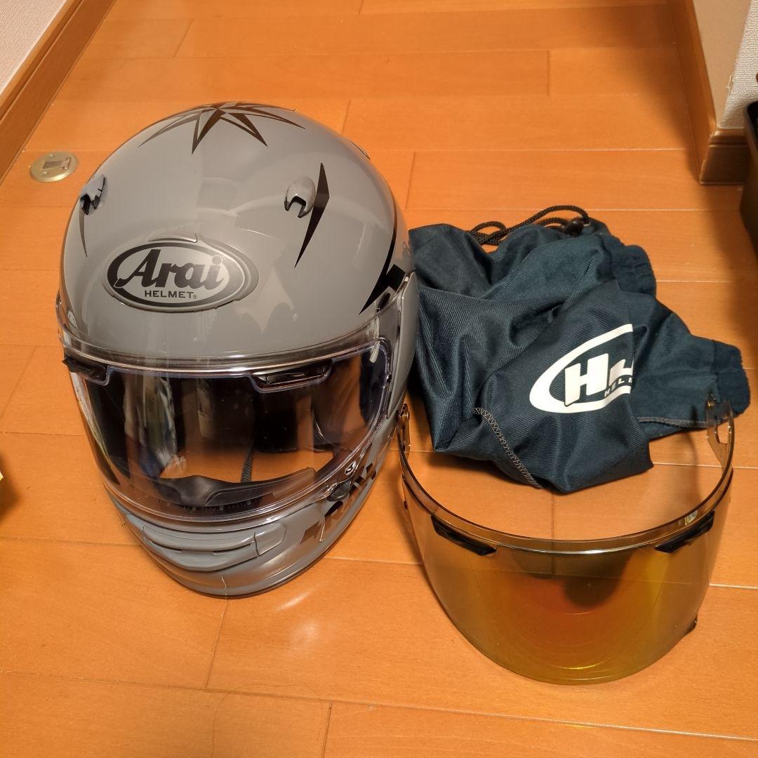 Arai Astro GX フルフェイスヘルメット グレー ミラーシールド付
