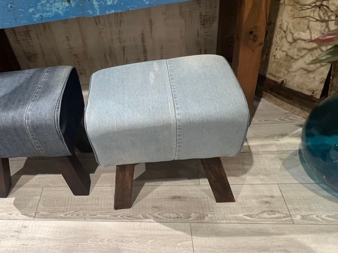 DENIM STOOL W45×D33×H46
