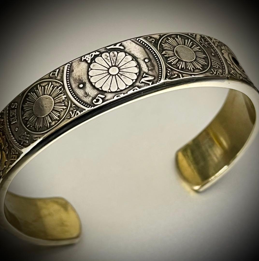 【本物古銭使用】日本古銭パッチワークバングル