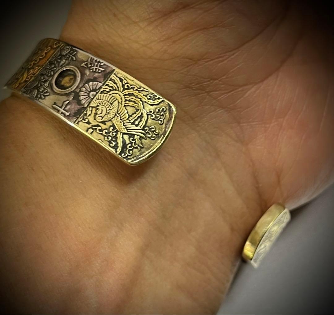 【本物古銭使用】日本古銭パッチワークバングル