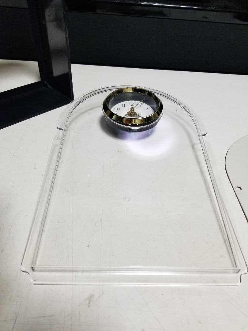 1988年　アートモダン　アーバン　スペースエイジ　ファイバー　クロック　ライト