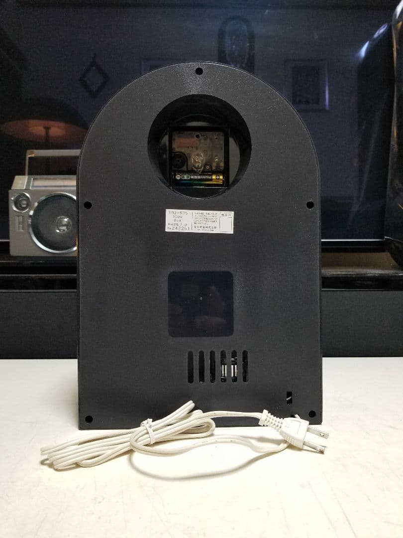 1988年　アートモダン　アーバン　スペースエイジ　ファイバー　クロック　ライト