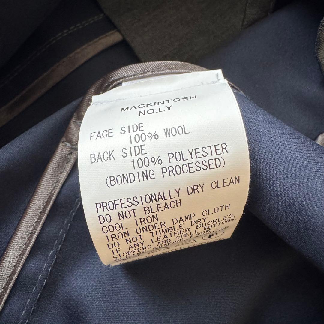 美品　マッキントッシュ　ロロピアーナ トレンチコート　ベルテッド　グレー　40
