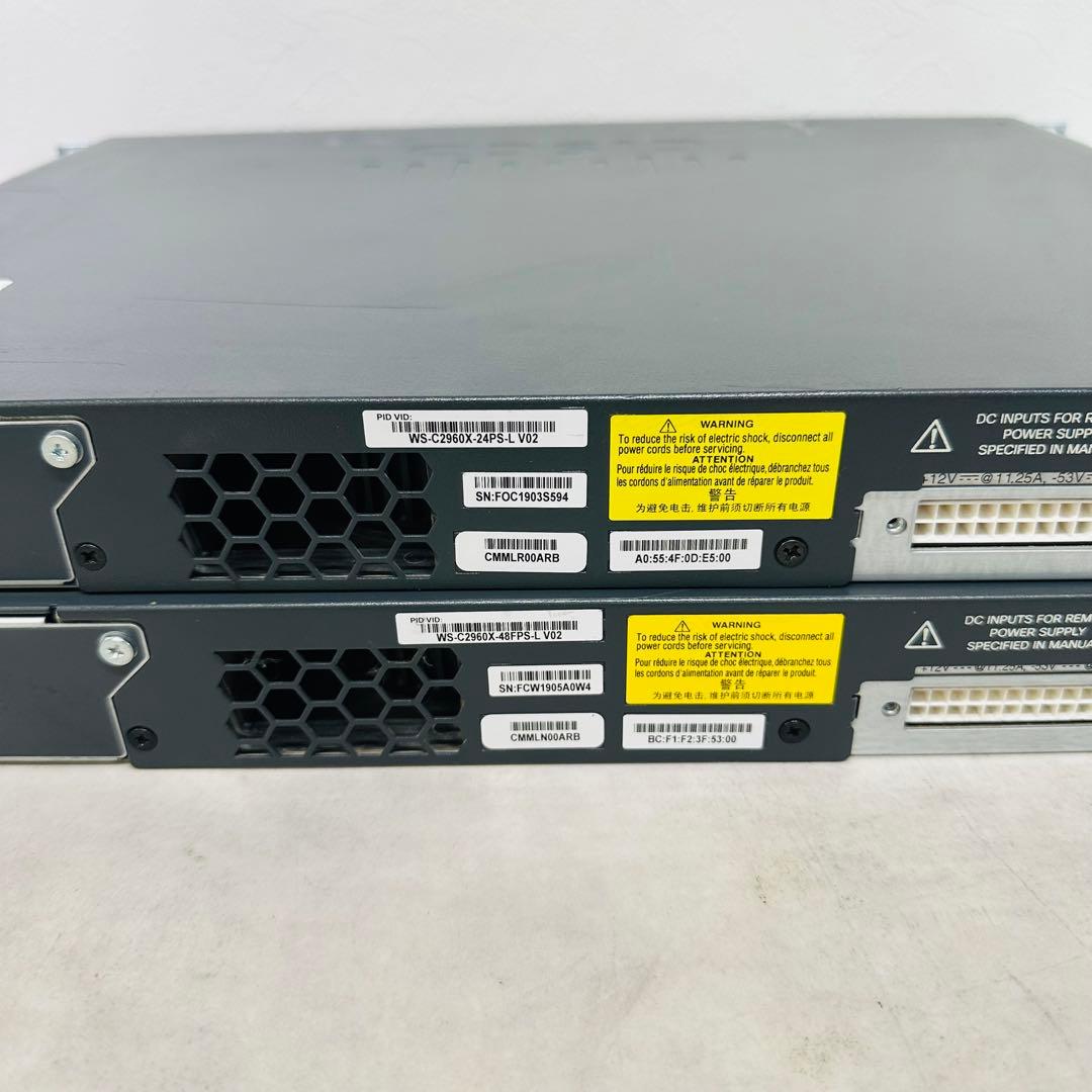 Cisco Catalyst 2960-Xseries 2台